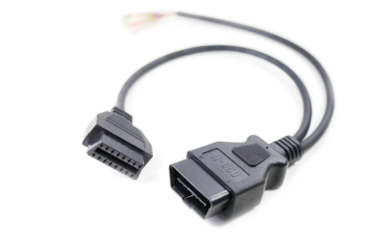 Installable OBD2 Cat5E cable to RJ45 with molding - QL- Custom.com